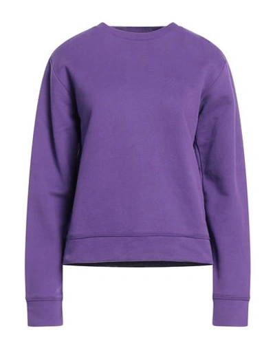 Shop Patrizia Pepe Woman Sweatshirt Purple Size 1 Organic Cotton