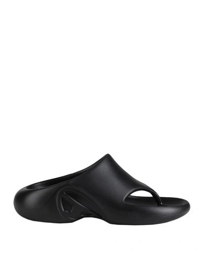 Shop Diesel Sa-maui X Man Thong Sandal Black Size 7.5 Rubber