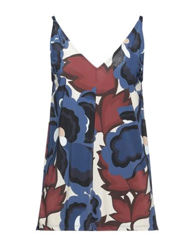 Siyu Woman Top Blue Size 6 Polyamide, Elastane In Blue
