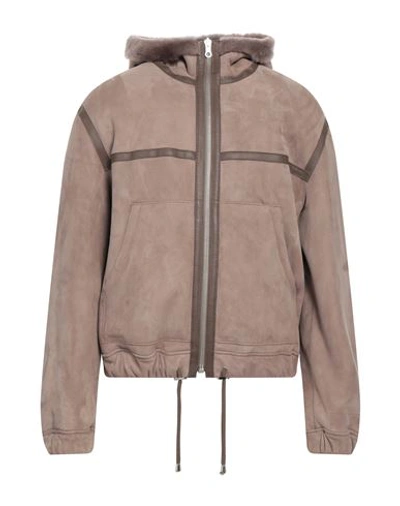 Shop Arma Man Jacket Dove Grey Size 44 Sheepskin