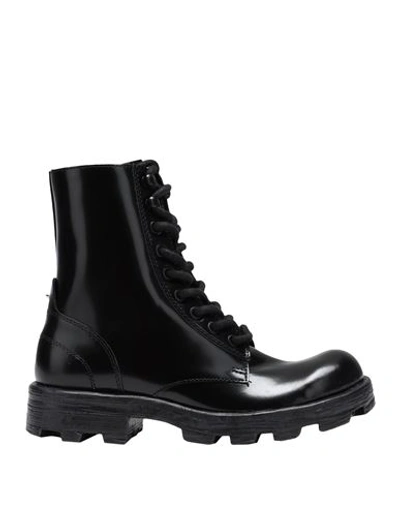 Shop Diesel D-hammer Bt W Woman Ankle Boots Black Size 7 Bovine Leather