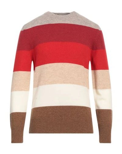 +39 Masq Man Sweater Red Size 46 Wool In Red