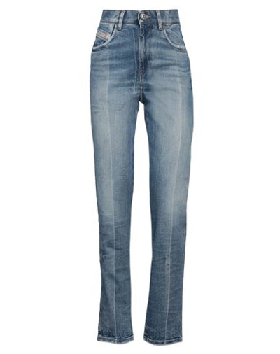 Shop Diesel Woman Jeans Blue Size 25w-32l Cotton, Polyester, Elastane