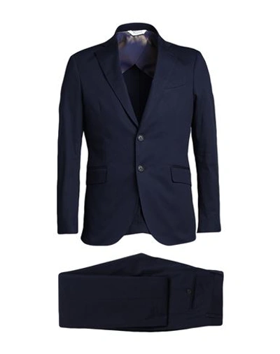 Shop Bottega Martinese Man Suit Blue Size 34 Wool