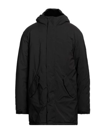 Shop Maison Kitsuné Man Coat Black Size M Polyester