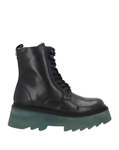 Apepazza Woman Ankle Boots Black Size 11 Soft Leather In Black