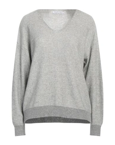 Shop Caractere Caractère Woman Sweater Grey Size 2 Wool, Viscose, Polyamide, Cashmere