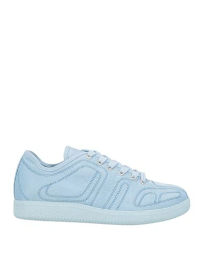 Shop Trussardi Woman Sneakers Sky Blue Size 7 Textile Fibers