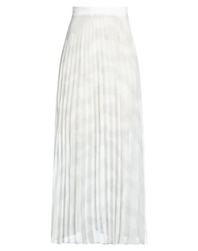 Shop Tommy Hilfiger Woman Maxi Skirt Off White Size 0 Polyester