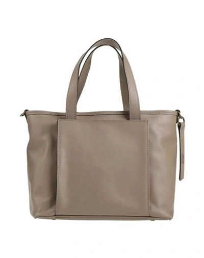 Shop Corsia Woman Handbag Dove Grey Size - Soft Leather