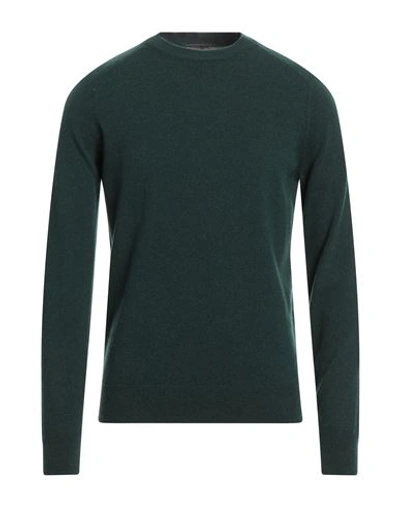 Shop +39 Masq Man Sweater Dark Green Size 38 Merino Wool, Cashmere