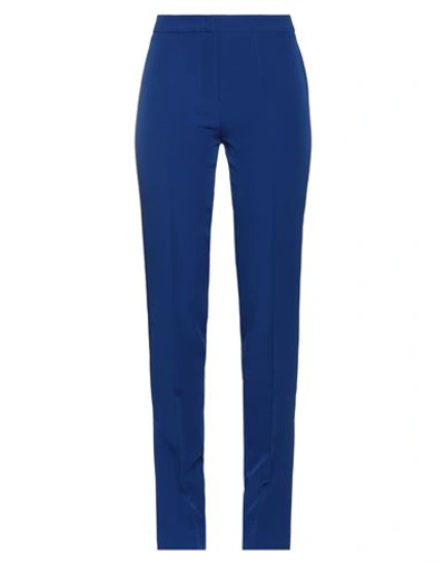 Rebel Queen Woman Pants Bright Blue Size L Polyester, Elastane In Blue