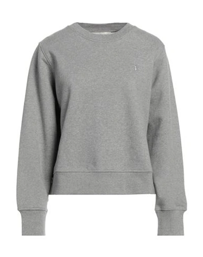 Shop Trussardi Woman Sweatshirt Grey Size Xl Cotton, Elastane