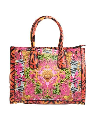 Shop Plein Sport Woman Handbag Fuchsia Size - Polyurethane In Pink