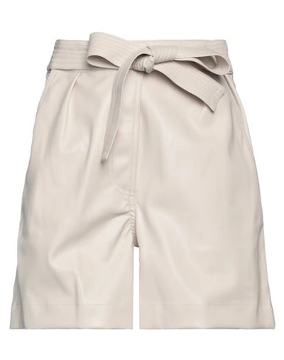 Shop Pinko Woman Shorts & Bermuda Shorts Beige Size 8 Polyester, Polyurethane