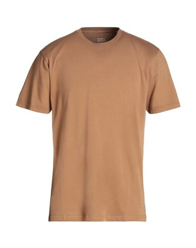 Shop Colorful Standard T-shirt Camel Size M Organic Cotton In Beige
