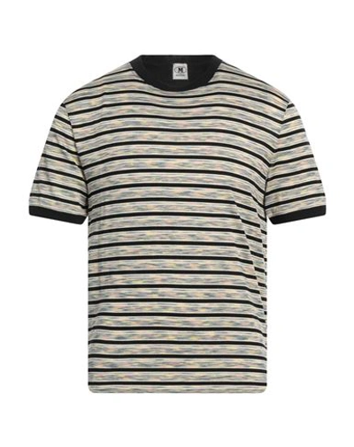 Shop M Missoni Man T-shirt Black Size Xl Cotton