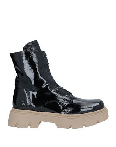 Shop Le Pepite Woman Ankle Boots Black Size 8 Textile Fibers