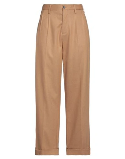 Marni Woman Pants Camel Size 10 Virgin Wool In Beige