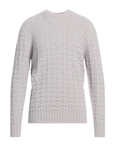 Drumohr Man Sweater Light Grey Size 46 Cashmere In Grey