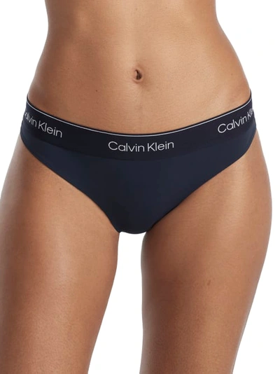 Shop Calvin Klein Performance Bikini In Dark Sapphire