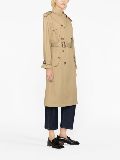 Polo Ralph Lauren Double-breasted Trench Coat In Nude