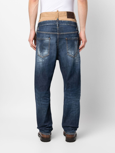 Dsquared2 Jeans Im Distressed-look In Blue