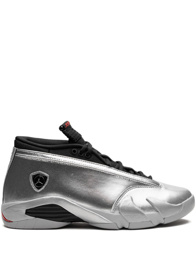 Jordan Air  14 Low "metallic Silver" Sneakers In Metallic