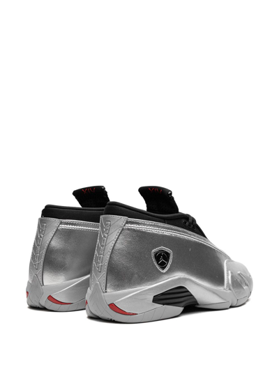Jordan Air  14 Low "metallic Silver" Sneakers In Metallic