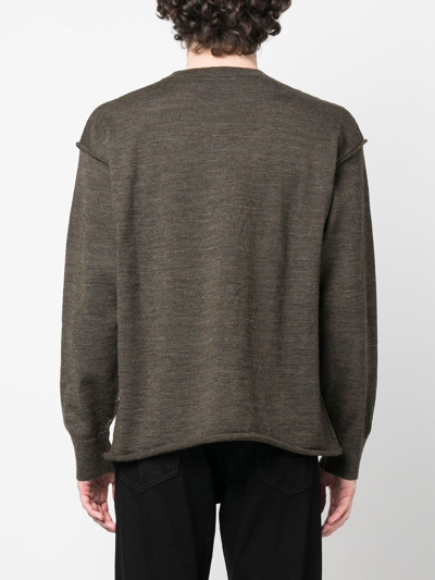 Dsquared2 Flap Pocket Crew Neck Jumper In Grün