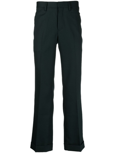 Shop Kolor Tailored Cuffed Trousers In Grün