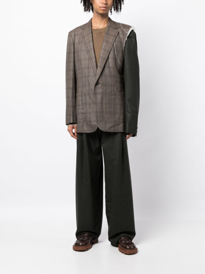 Shop Kolor Tailored Wide-leg Trousers In Grau