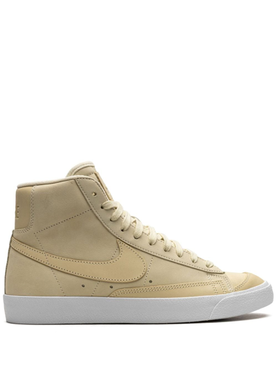 Shop Nike Blazer Mid Prm "alabaster/white" Sneakers In Nude