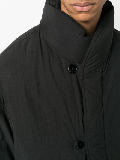 Shop Lemaire Oversized Funnel-neck Padded Jacket In Schwarz