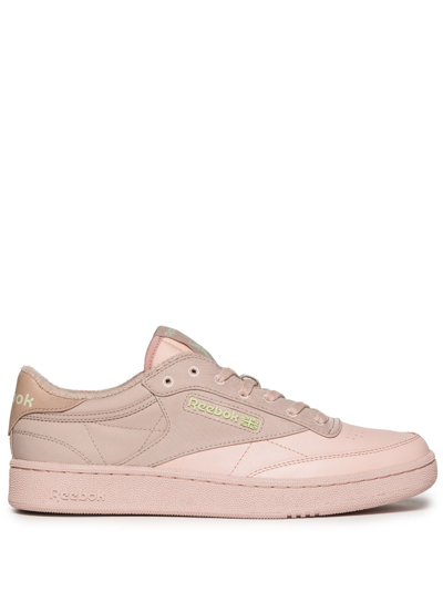 Shop Reebok Special Items Club C Panelled Sneakers In Pink