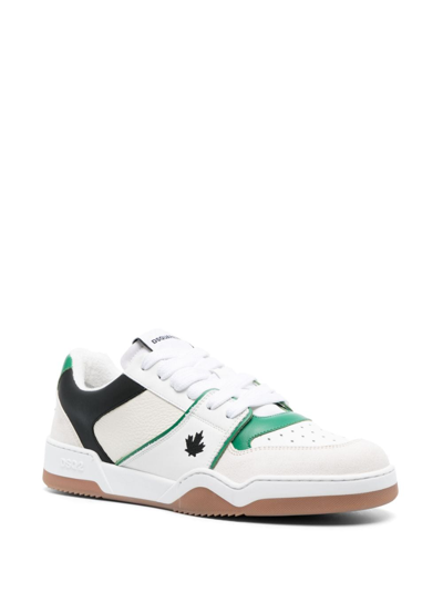 Shop Dsquared2 Logo-patch Low-top Sneakers In Weiss