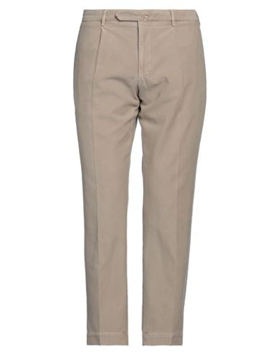 Shop Santaniello Man Pants Beige Size 38 Cotton, Elastane