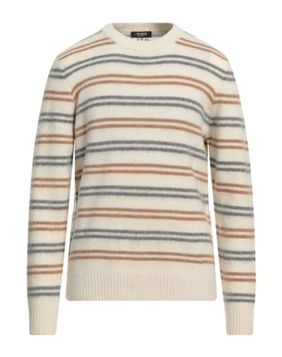 +39 Masq Man Sweater Off White Size 44 Wool, Polyamide In Off White
