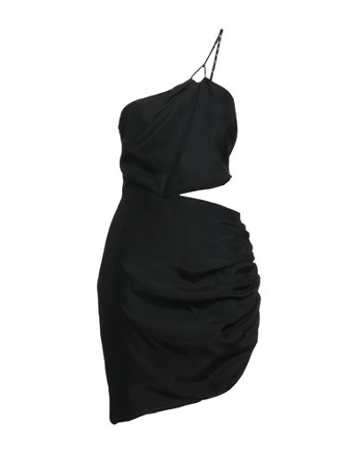 Shop Gauge81 Woman Mini Dress Black Size Xs Silk