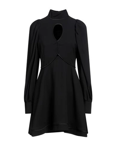 Shop Simona Corsellini Woman Mini Dress Black Size 8 Polyester