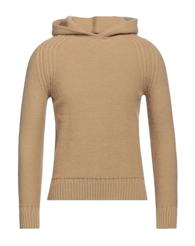 Shop +39 Masq Man Sweater Camel Size 36 Polyamide, Acrylic, Wool In Beige