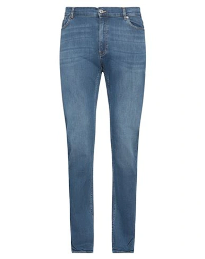 Shop Trussardi Man Jeans Blue Size 33 Cotton, Elastane