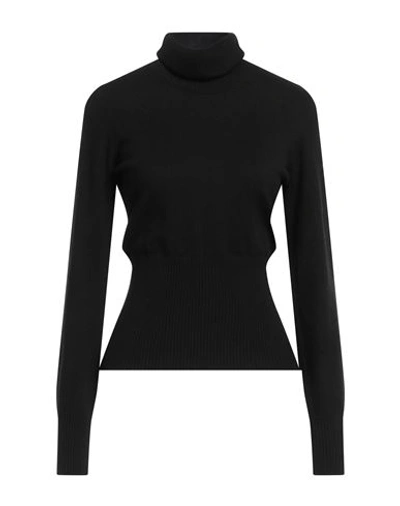 Trussardi Woman Turtleneck Black Size Xs Wool, Viscose, Polyamide, Cashmere In Black