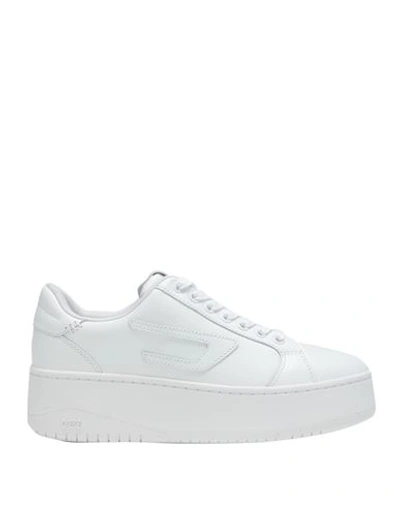 Shop Diesel S-athene Bold X Woman Sneakers White Size 7.5 Bovine Leather
