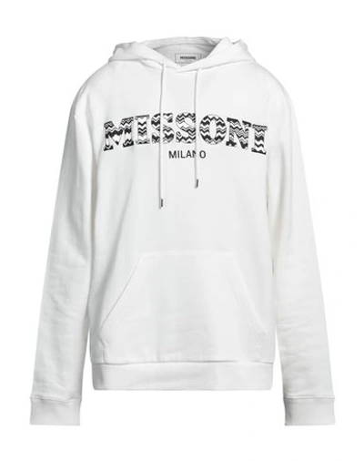Shop Missoni Man Sweatshirt Off White Size L Cotton