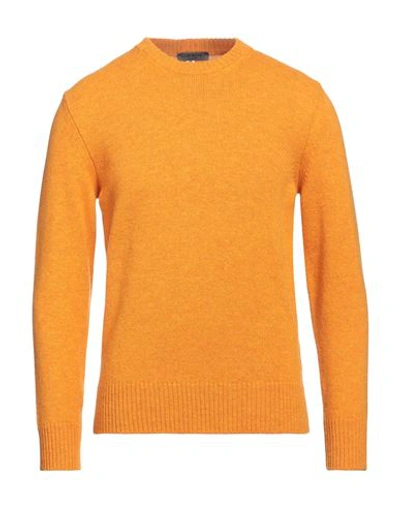 Shop +39 Masq Man Sweater Orange Size 40 Wool