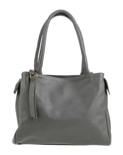 Shop Corsia Woman Handbag Steel Grey Size - Soft Leather