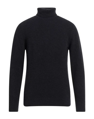 +39 Masq Man Turtleneck Midnight Blue Size 46 Cotton, Polyamide, Elastane In Blue
