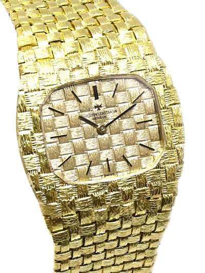 Pre-owned Vacheron Constantin 1980-1990  Mesh Doll 32mm In Gold
