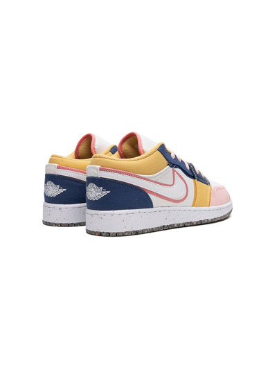 Shop Jordan Air  1 Low Se "multicolor Canvas" Sneakers In White